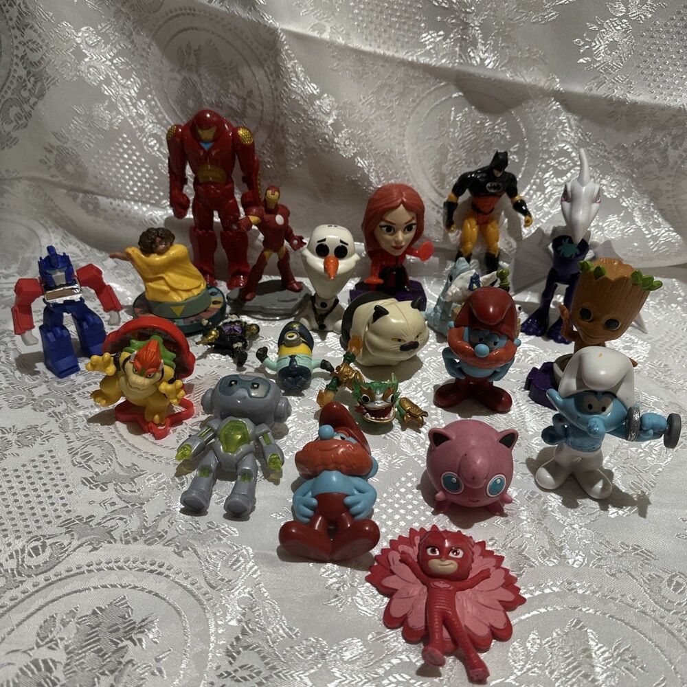 lot of mixed toys